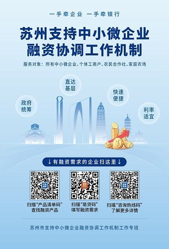 苏州支持中小微企业融资协调工作机制